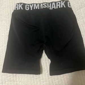 Gymshark work out shorts, size small, black with black/white band